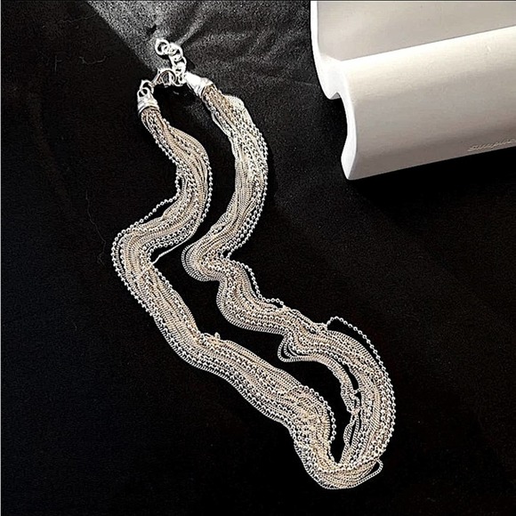 Sterling Silver Multilayer Necklace - Picture 5 of 5